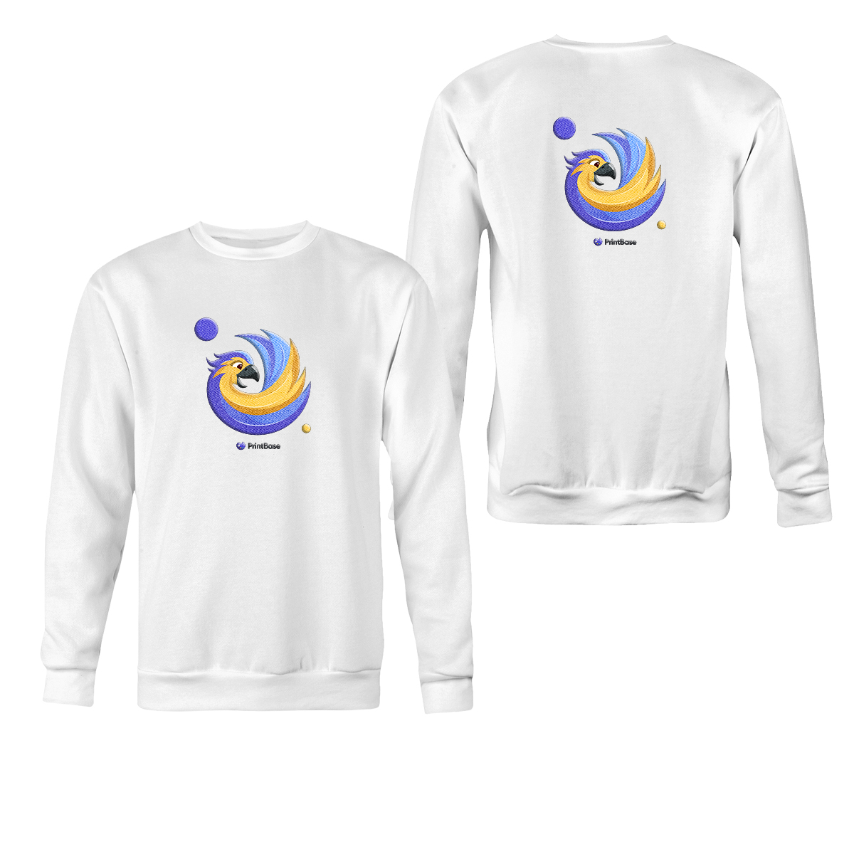 Standard Embroidered Unisex Sweatshirt (Front or Back)