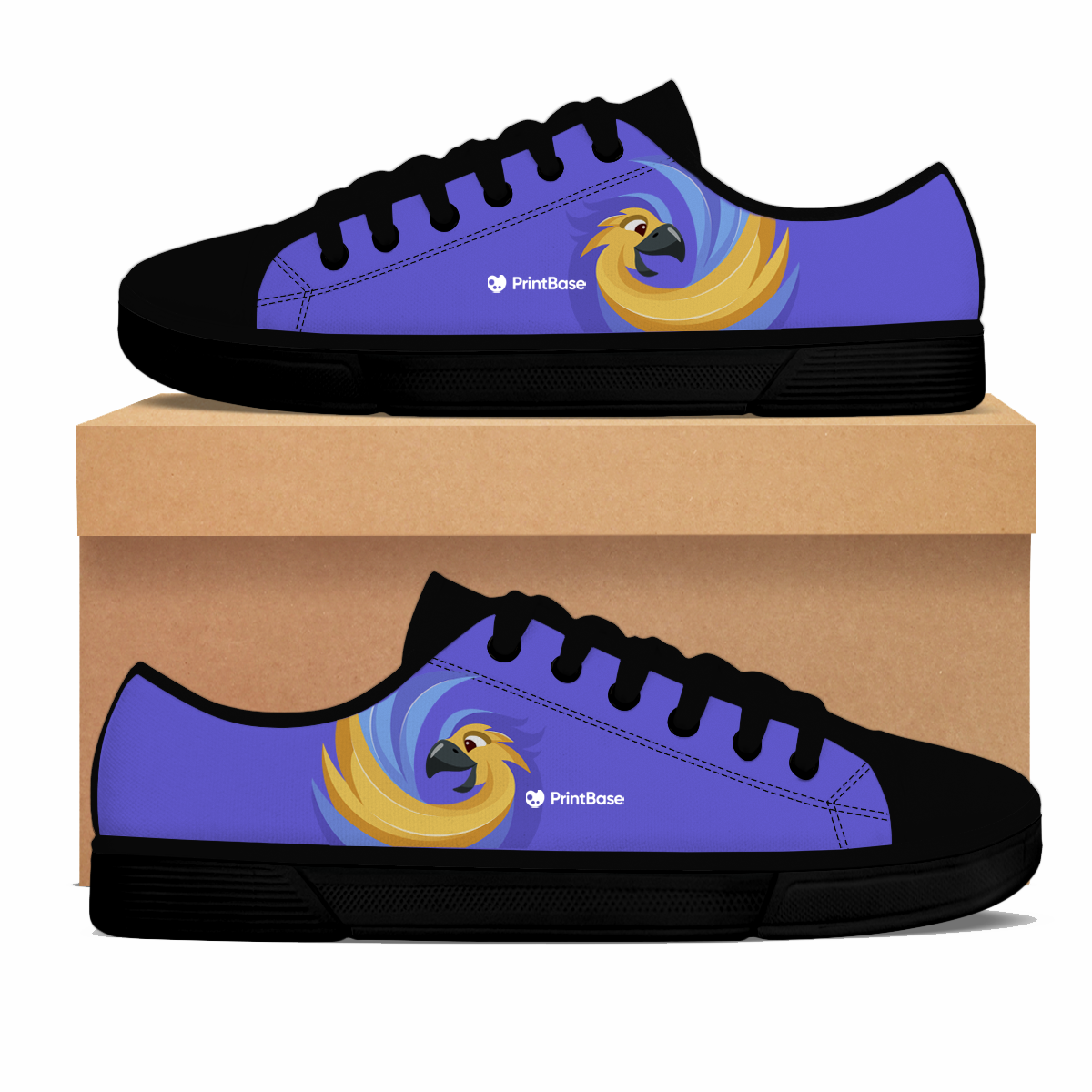 Black Low Top Shoes