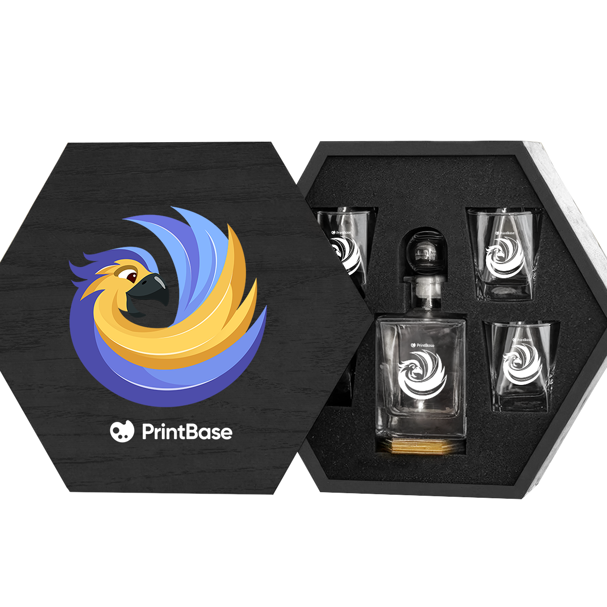 Decanter Set (Hexagon Box)