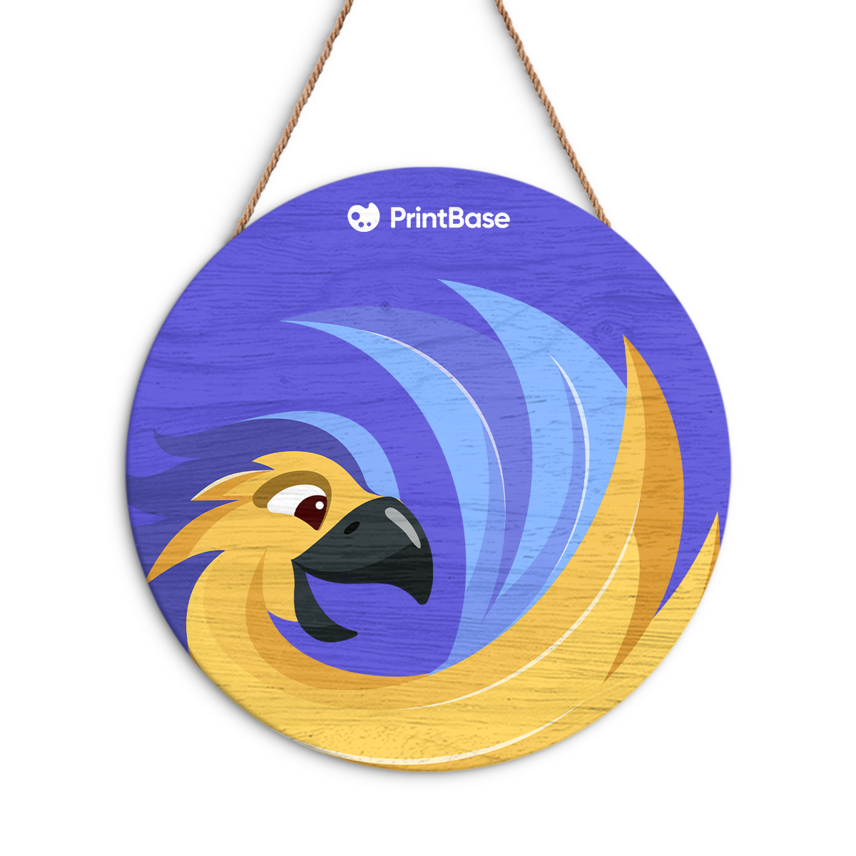 Round Wood Sign