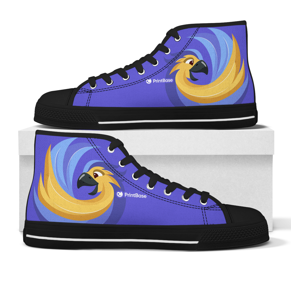 High Top Shoes Black