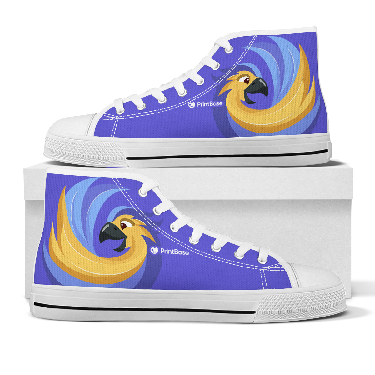 High Top Shoes White