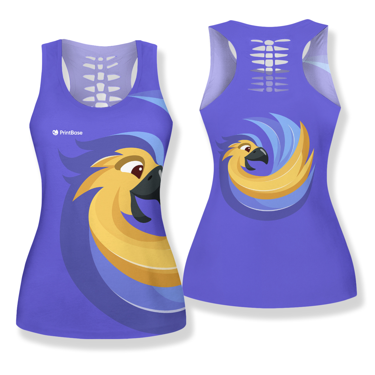 AOP Hollow Out Tank Top