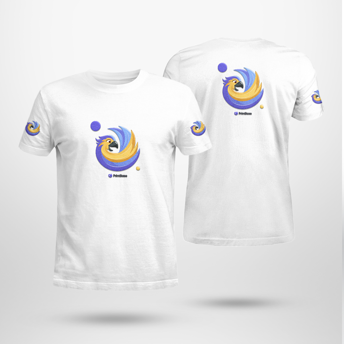 Embroidered Unisex T-Shirt (Front or Back and Sleeve)