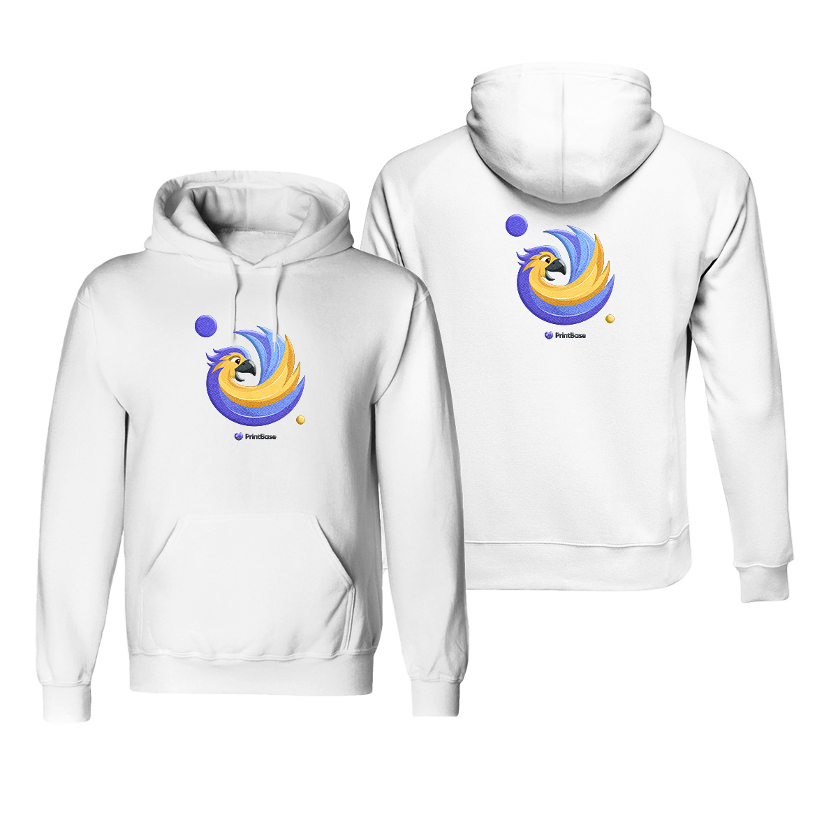 Embroidered Unisex Hoodie (Front or Back)