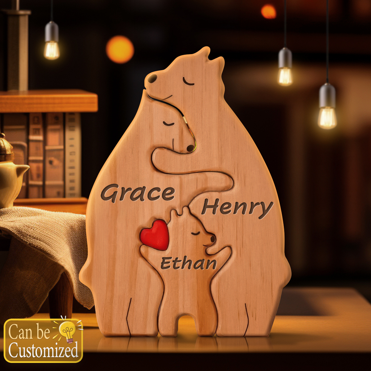 Wooden Bear Family Puzzle (3 bears)
